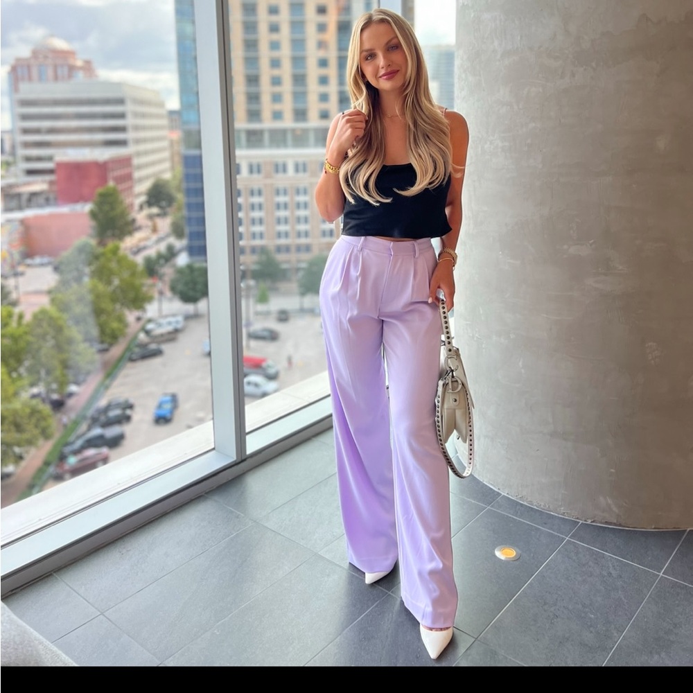 Alice+Olivia lilac pants